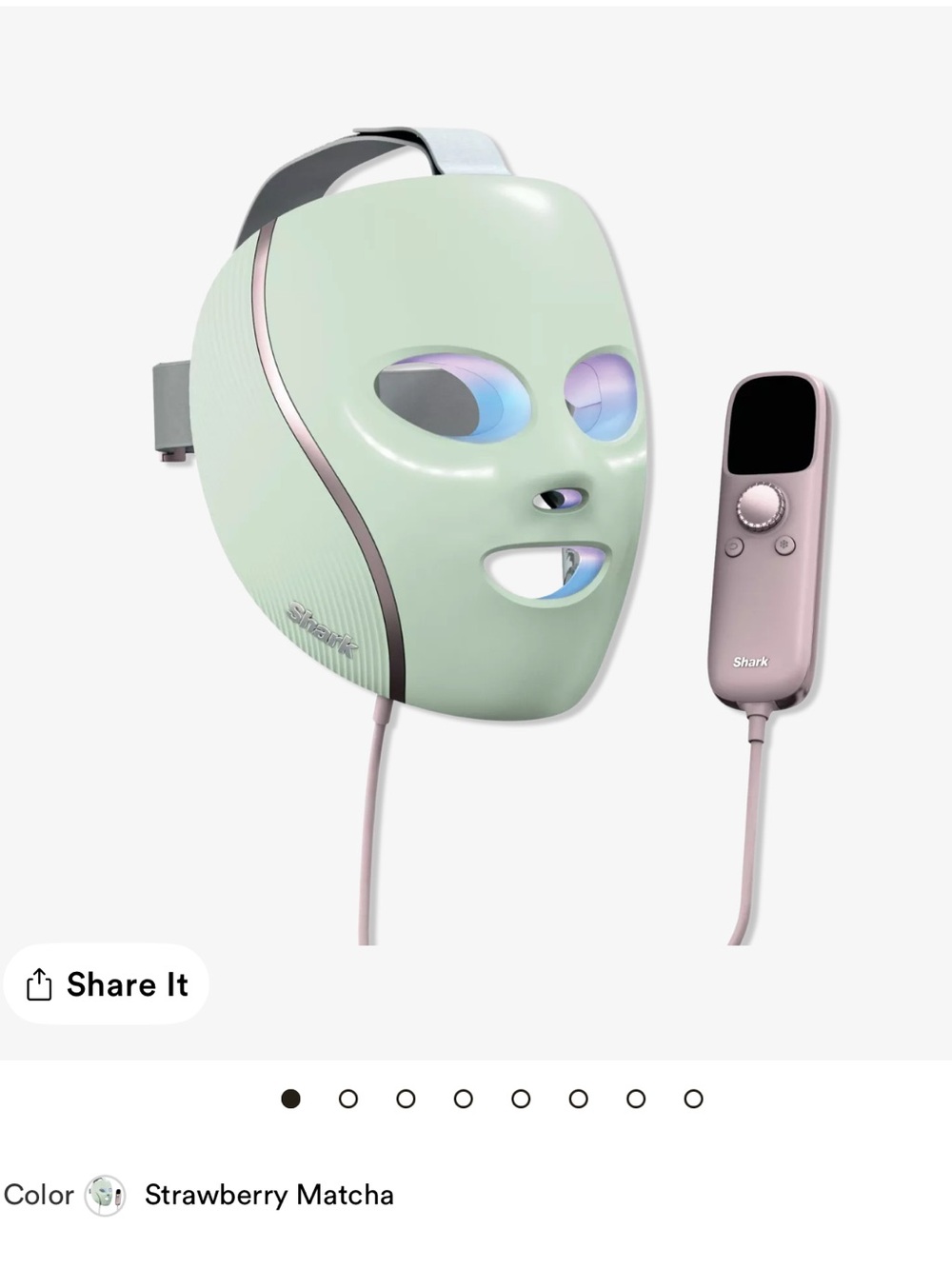CryoGlow Red Blue & Infrared iQLED Face Mask & Under Eye Cooling
